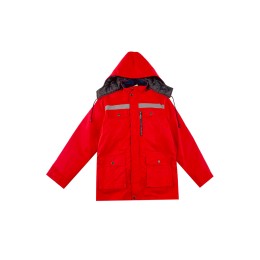 Designed thickened hooded work clothes and cotton clothes, customized reflective striped labor protection uniforms, work cotton clothes for women, warm mid-length engineering cold protection, polyester fiber 65%, cotton 35% SKWK163 Designed thickened hooded work clothes and cotton clothes, customized reflective striped labor protection uniforms, work cotton clothes for women, warm mid-length engineering cold protection, polyester fiber 65%, cotton 35% SKWK163